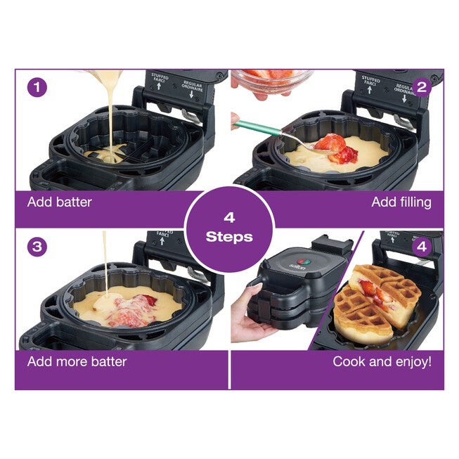 Stuffed Belgian Waffle Maker, , alternate image number null