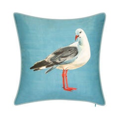 Indoor & Outdoor Watercolor Seagull Decorative Pillow
