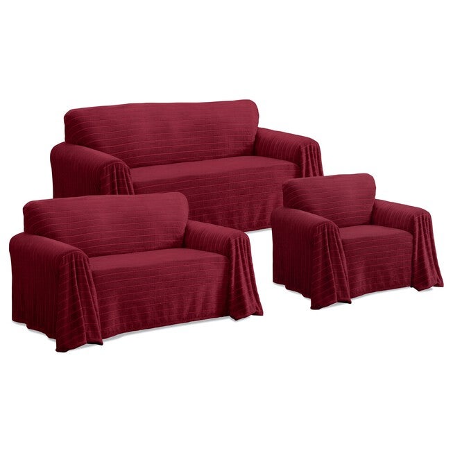 Nolan Plush Cozy Loveseat Throw Furniture Cover, , alternate image number null
