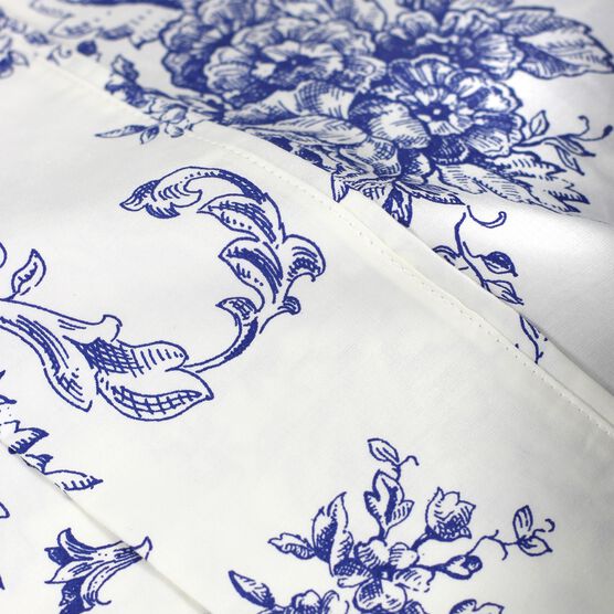 Toile Cotton Sheet Set, Navy, , alternate image number null