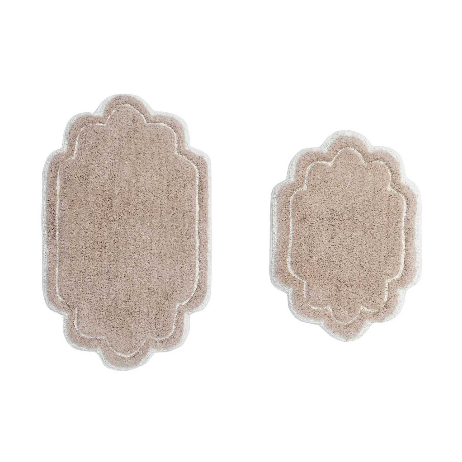Allure 2 Piece Set Bath Rug Collection, LINEN, hi-res image number 0