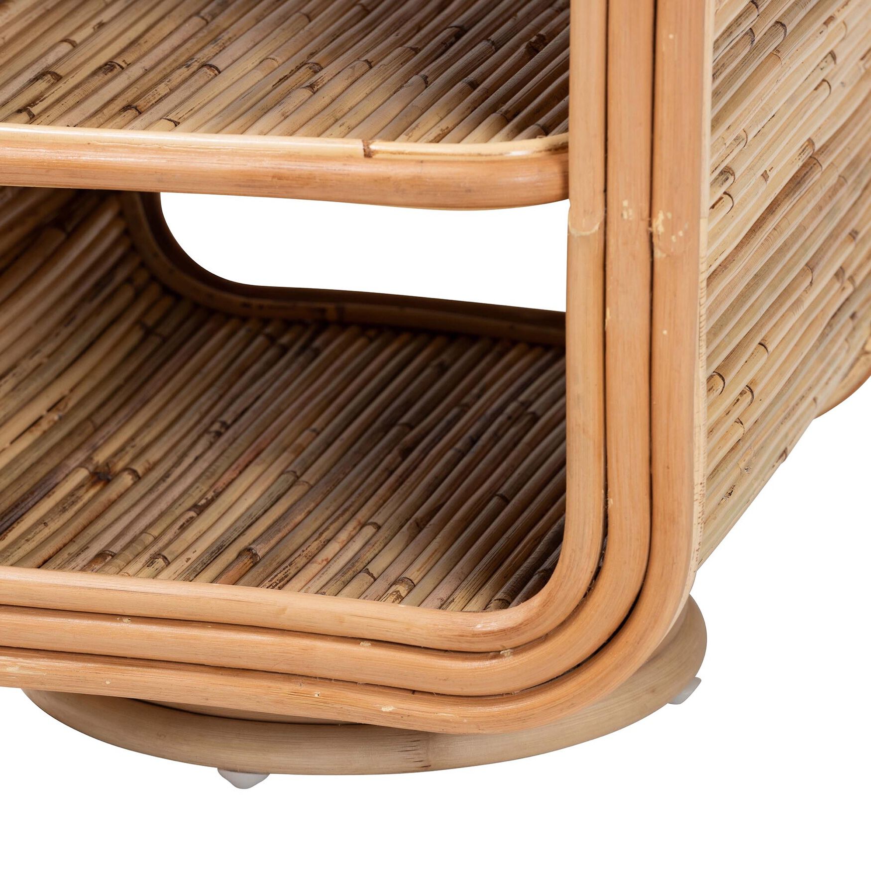 Bethari Bohemian Natural Rattan Nightstand, , alternate image number 3