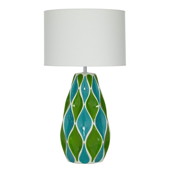 Green Stone Traditional Table Lamp, , alternate image number null