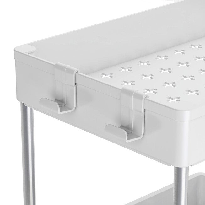 2 Shelf Under Sink Organizer W/ Drawer, , alternate image number null