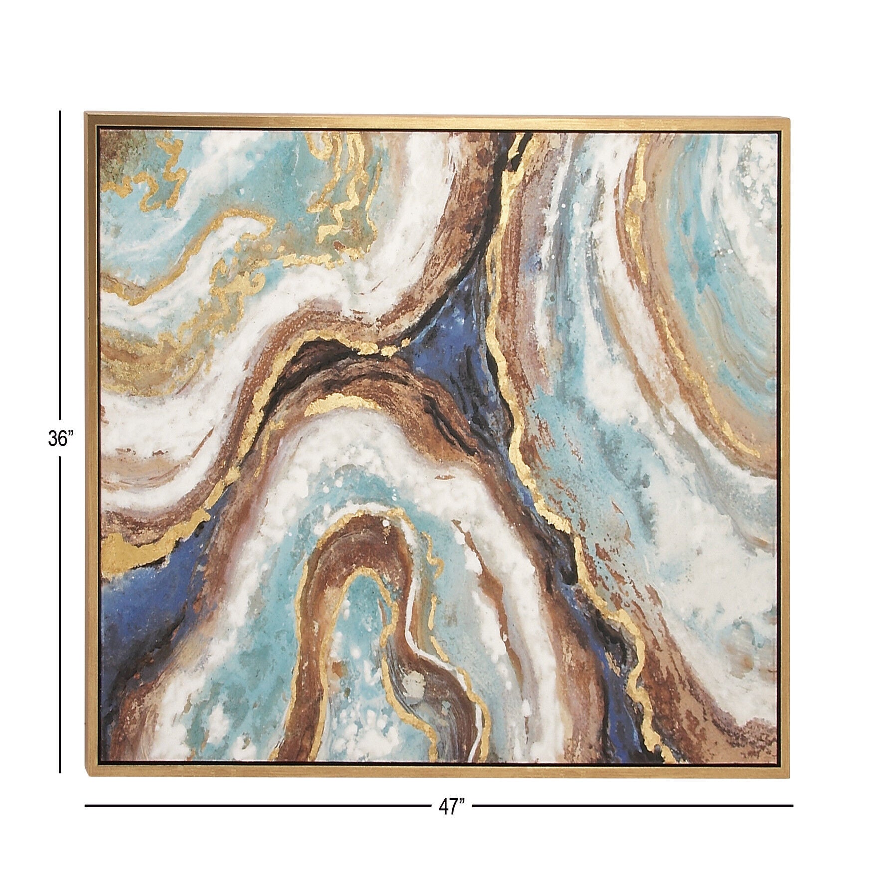 Multi Colored Glam Abstract Canvas Wall Art Framed Wall Art, , alternate image number 5