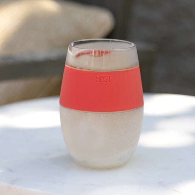 Wine Freeze Cooling Cup In Coral (1 Pack) By, , on-hover image number null