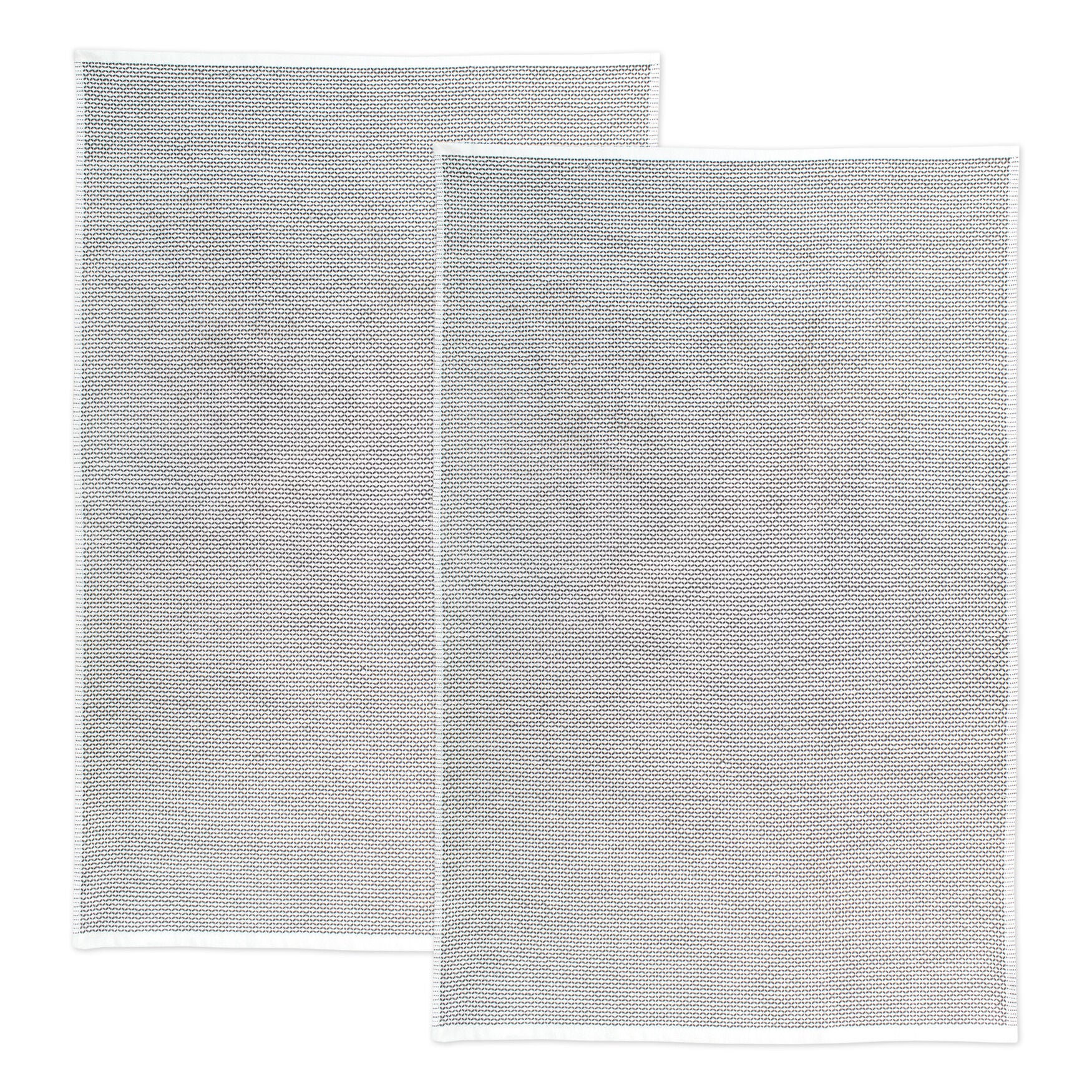 Honeycomb Cotton Terry Kitchen Dish Towel Set 2, GRAY, hi-res image number 0