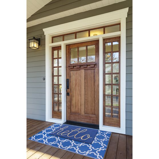 Blue Hello Doormat, , alternate image number null