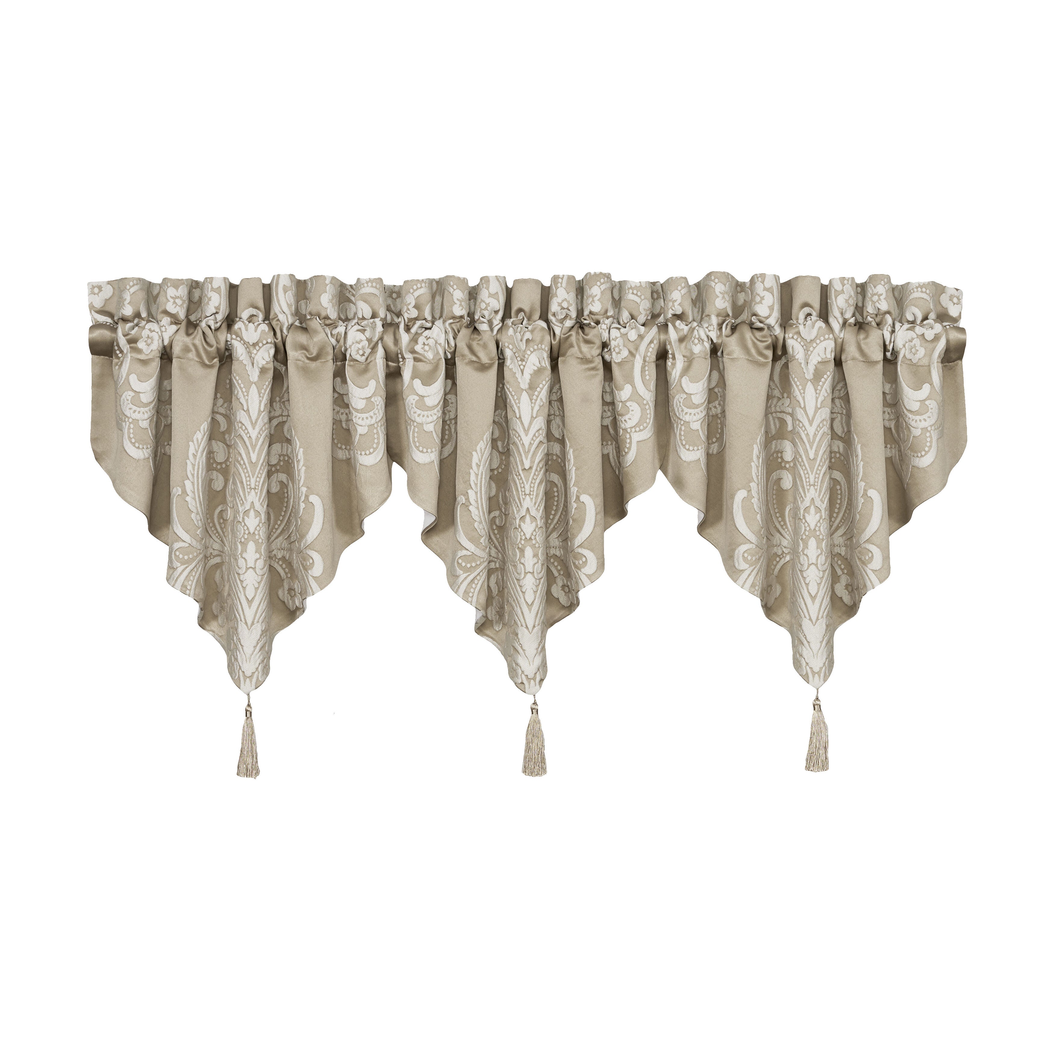 Potenza Sand Window Ascot Valance, SAND, alternate image number 3