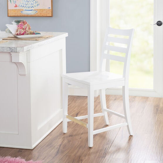 Flynn Counter Stool White Set of 2, , alternate image number null