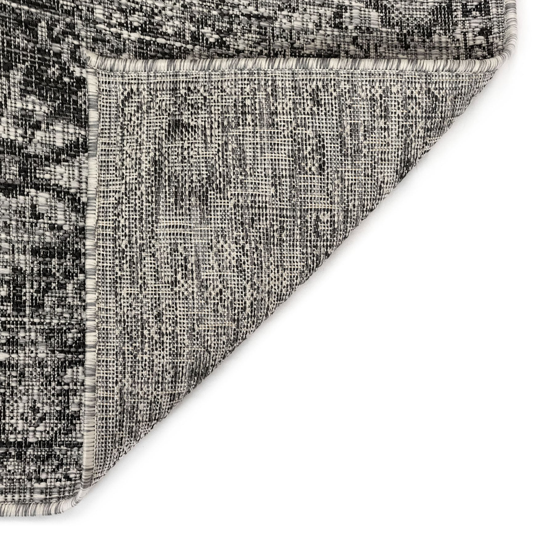 Carmel Vintage Floral Indoor/Outdoor Area Rug Black, , on-hover image number 1