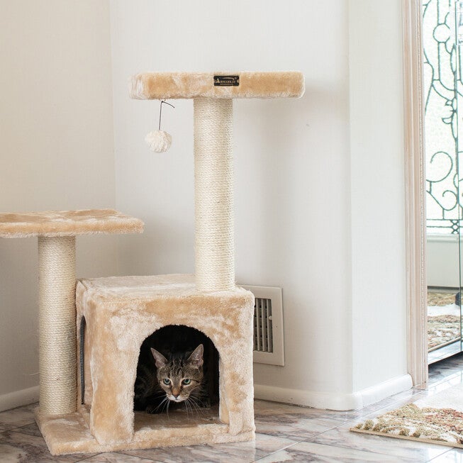 Classic Real Wood 32 inches Cat Tree, , alternate image number 2