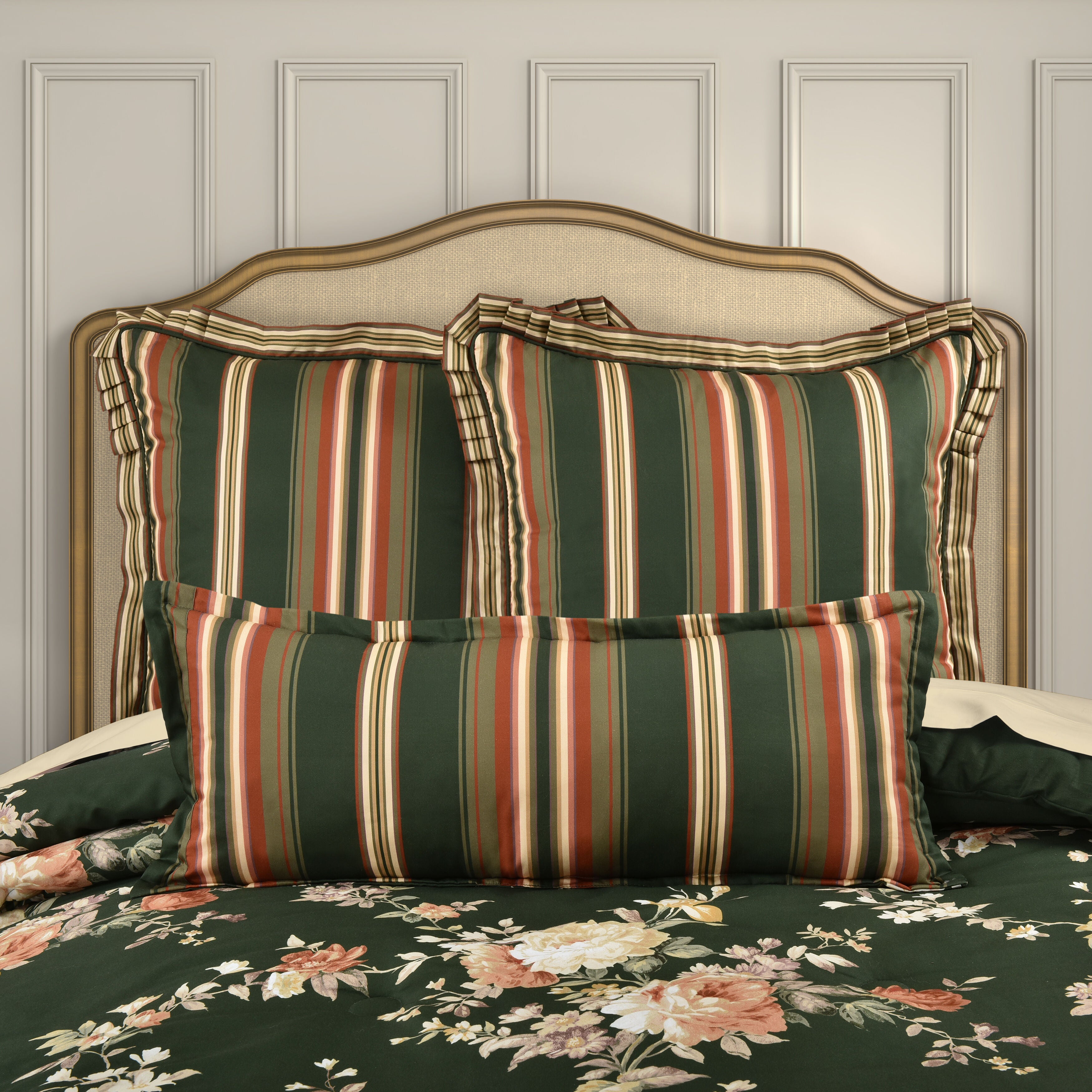 BRITTANY BOLSTER DECORATIVE THROW PILLOW, FOREST, alternate image number 2