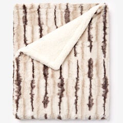 Faux Fur Animal Print Blanket