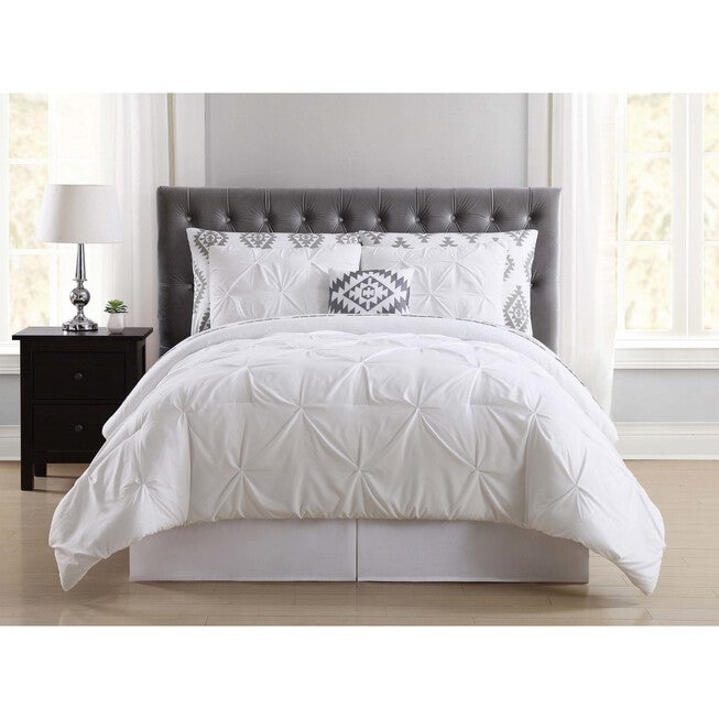 Pueblo Pleated Bed In A Bag, WHITE, hi-res image number 0