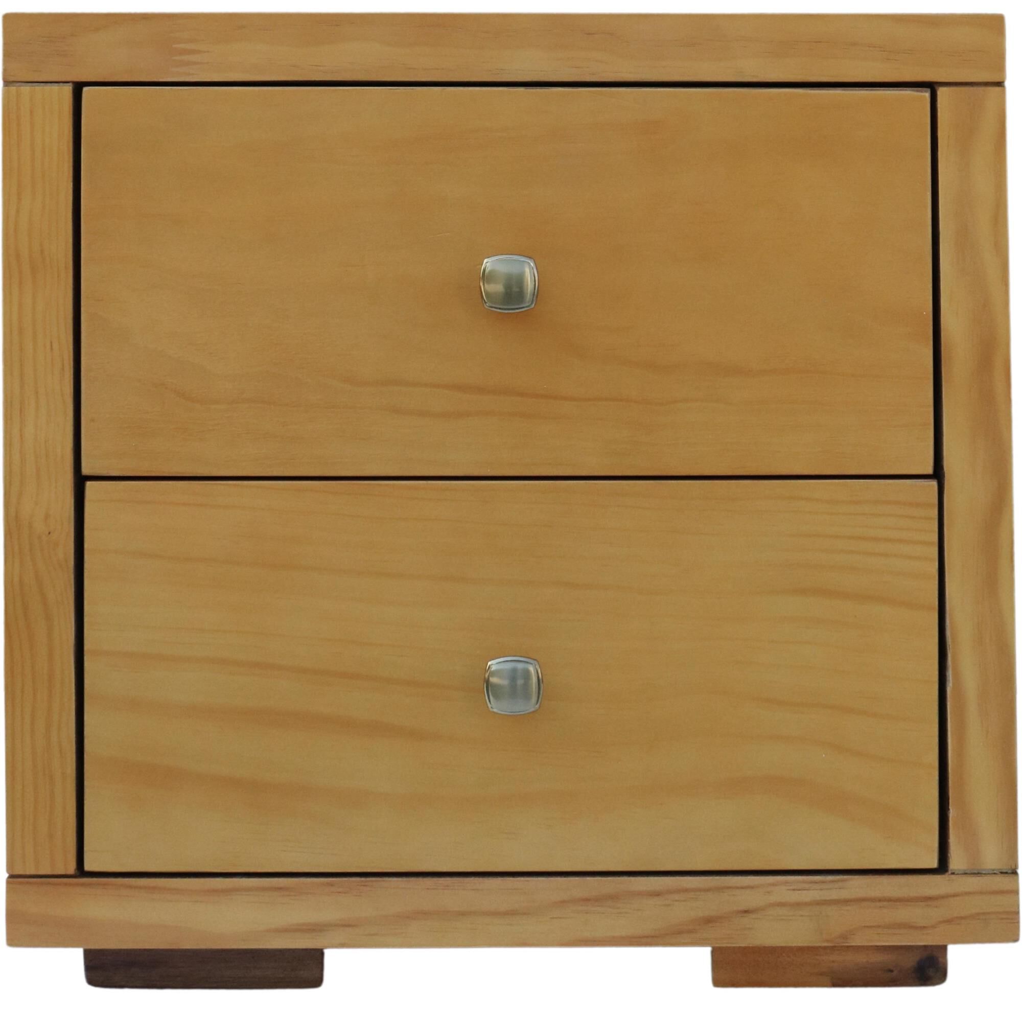 Trent Wooden Platform Bed in Black, Queen with 2 Nightstands, OAK, alternate image number 4