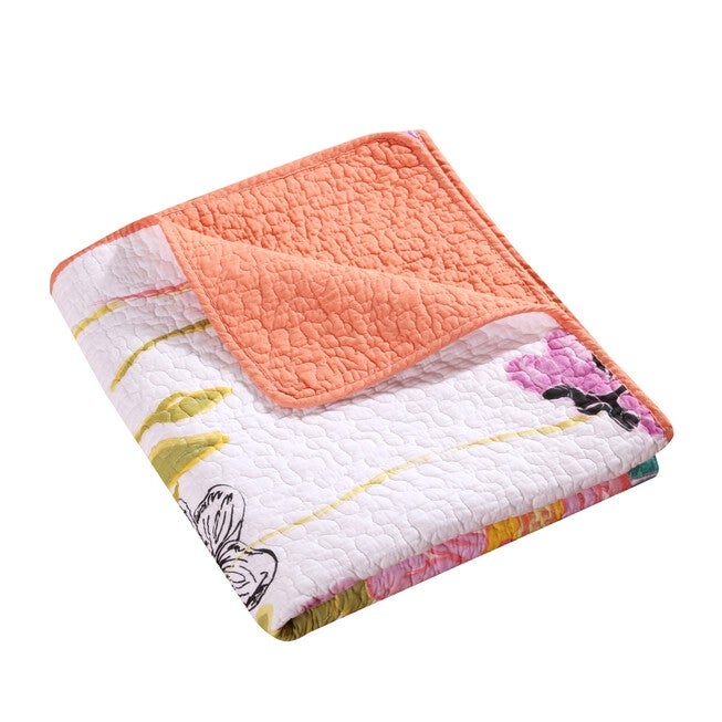 Watercolor Dream Quilted Throw Blanket, , on-hover image number 1