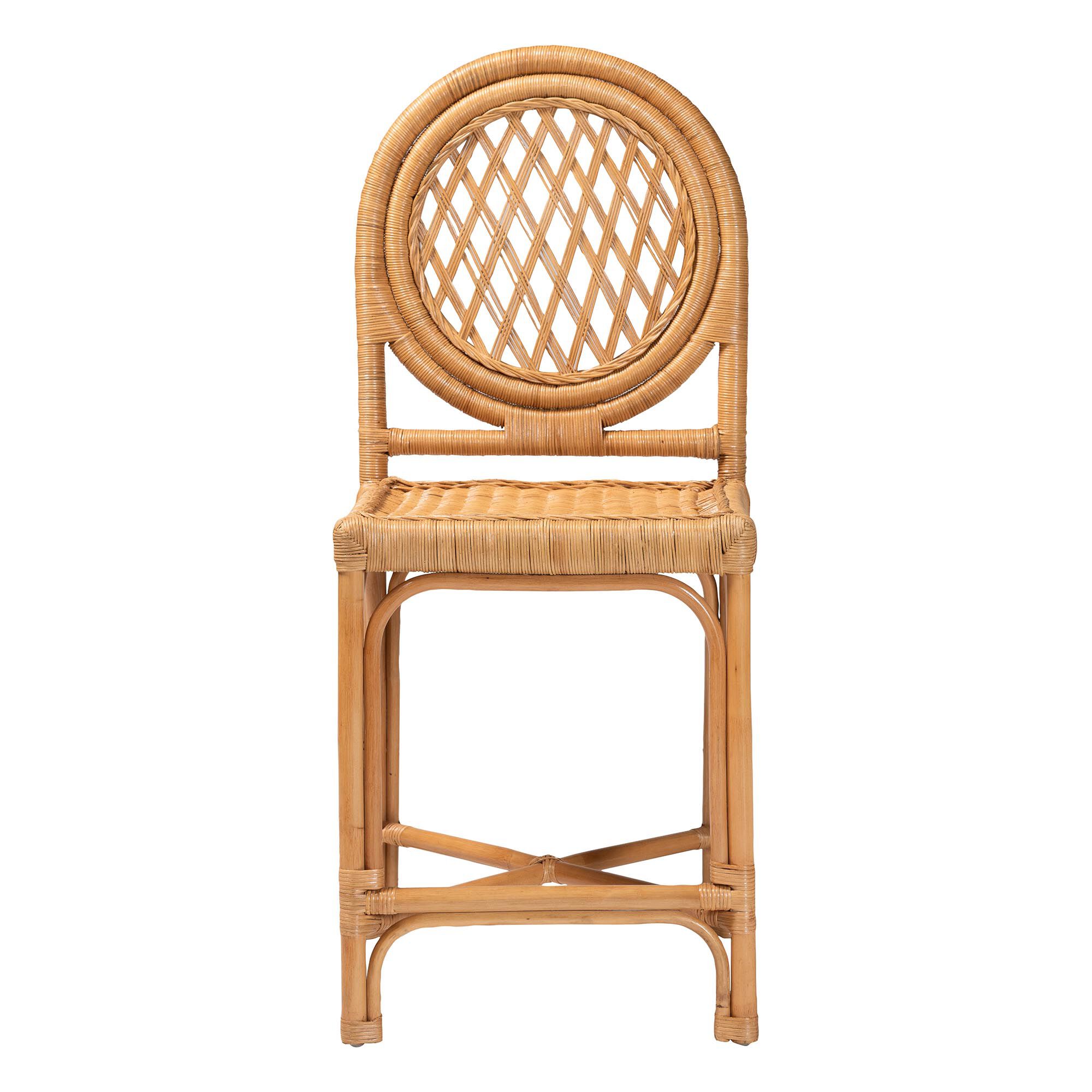 Oxford Natural Rattan Counter Stool, LIGHT HONEY, alternate image number 2