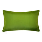 New York Botanical Garden® Indoor/Outdoor Raffia Embroidered Leaves Decorative Throw Pillow 12X20, Green Multi, , on-hover image number null