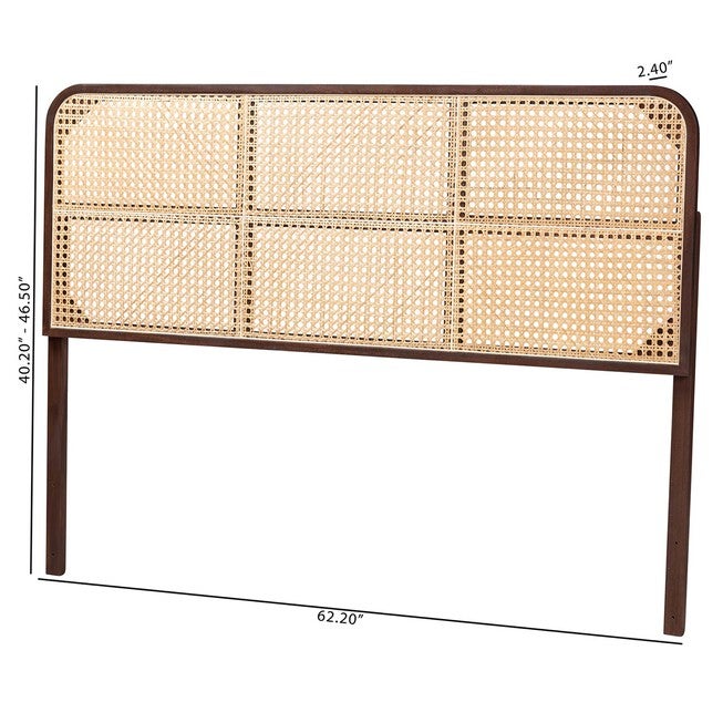 Lainer Modern Bohemian Bamboo Queen Size Headboard, , alternate image number null