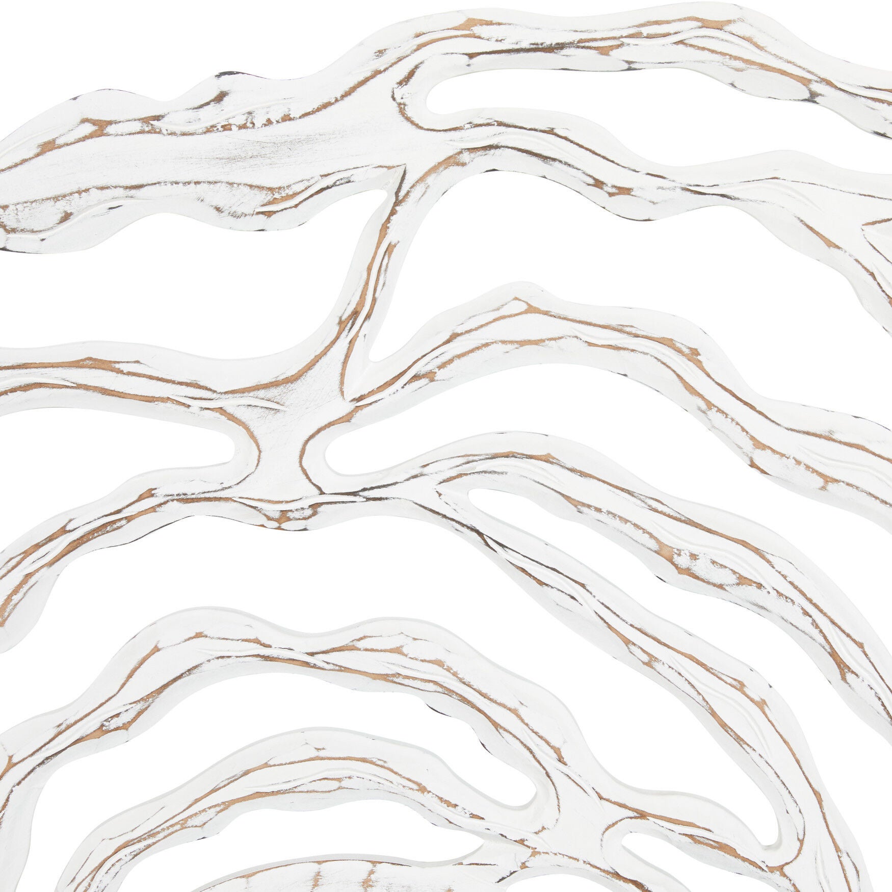 White Coastal Wood Wall Mirror, , alternate image number 3