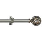 Buono Ii Decorative Rod And Finial Grace, SATIN NICKEL, hi-res image number null
