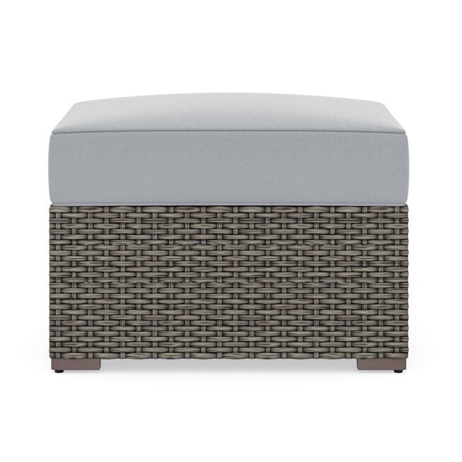 Boca Raton Collection Aztec Tan Boca Raton Durable Rattan Ottoman, 4452058 | Woman Within