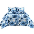 Lush Décor Leah Reversible Quilt Navy/White 3Pc Set, , alternate image number null