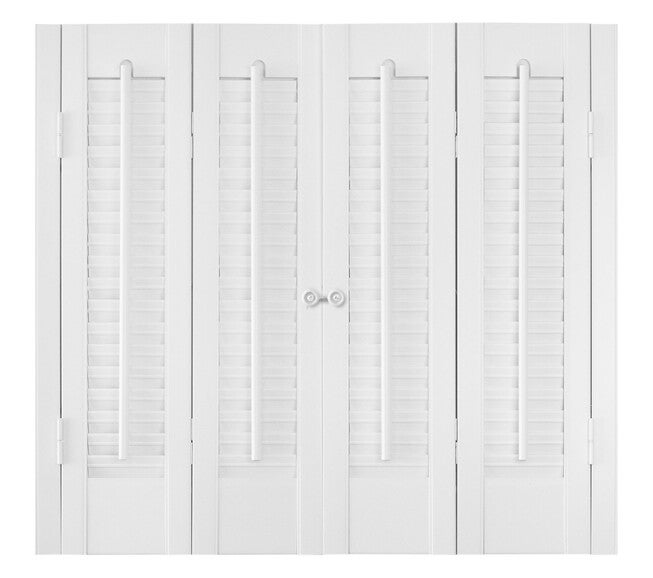 Classic Interior Faux Wood Shutters White, WHITE, alternate image number 1