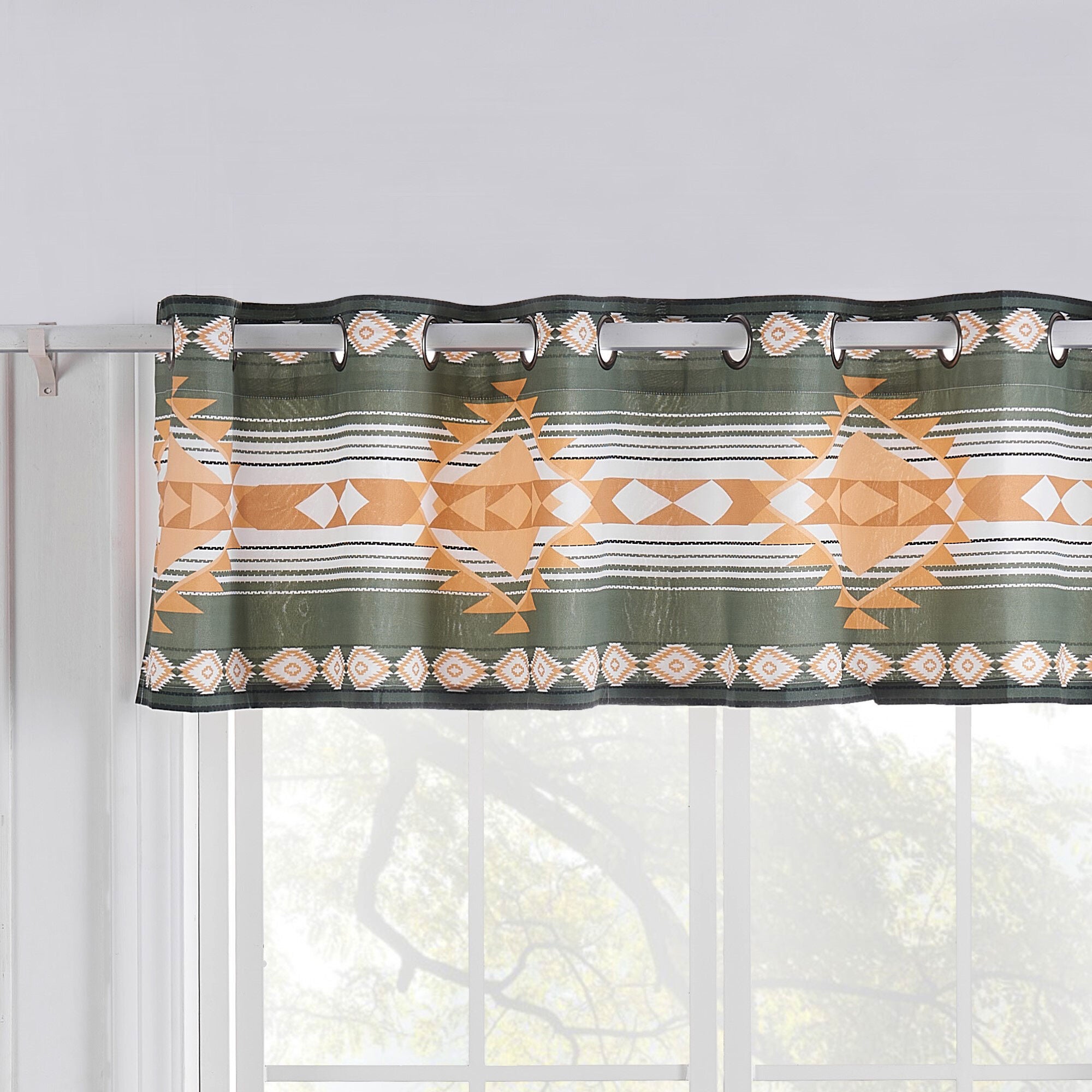 Zuma Window Treatment Valance Curtains, CACTUS, hi-res image number 0