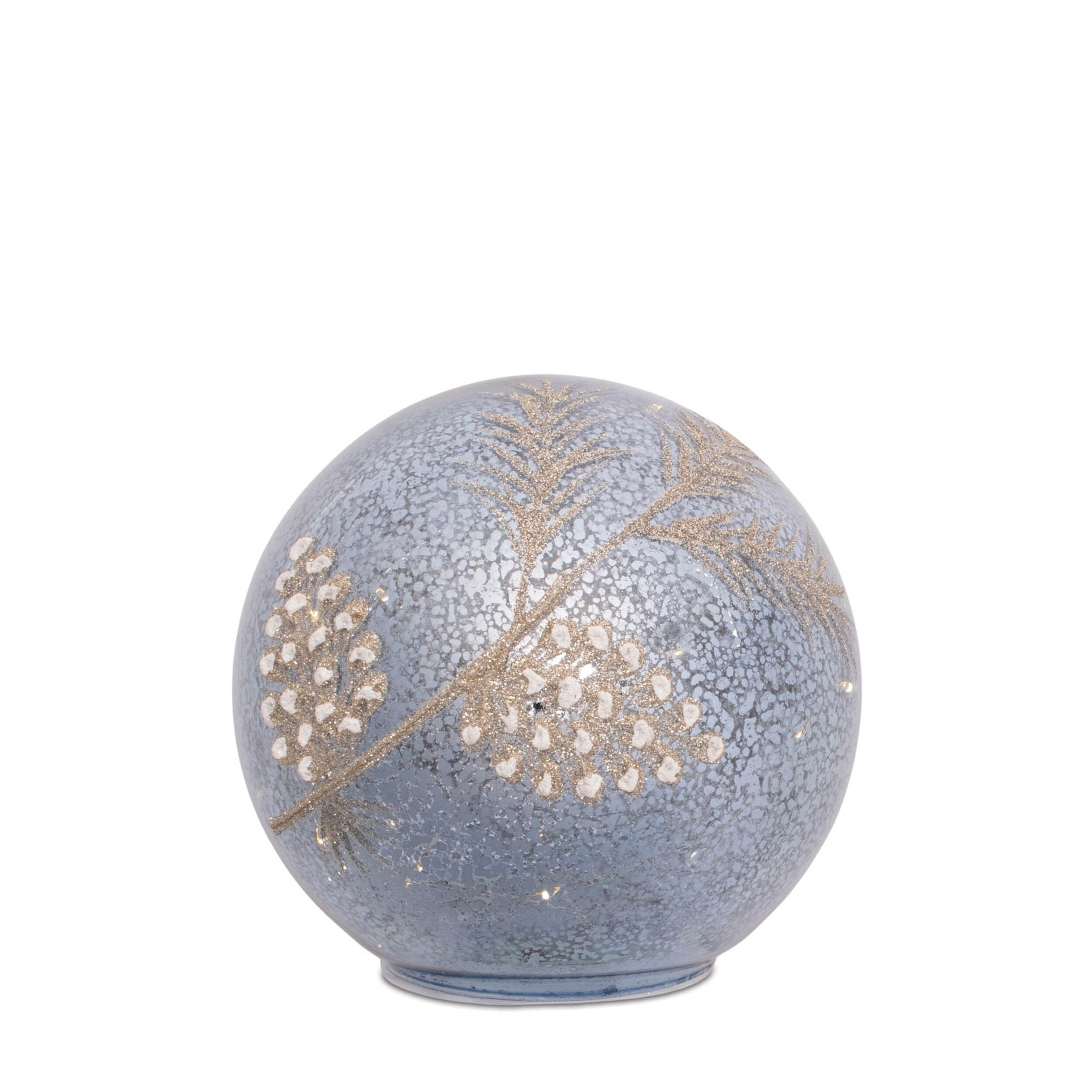 LED Pinecone Globe (Set of 2), BLUE GRAY, alternate image number 4