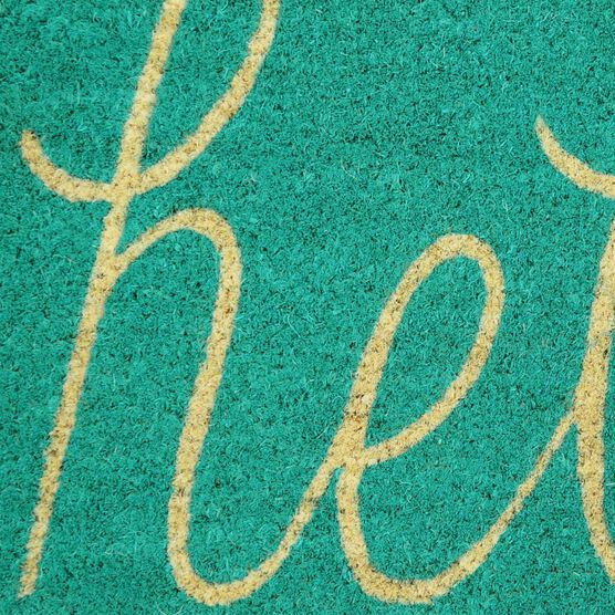 Aqua Hello Doormat, , alternate image number null
