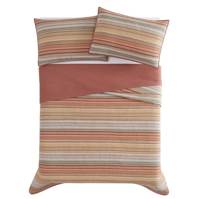 Sunset Stripe Yarn Dye 3 Piece Quilt Set, , alternate image number 3