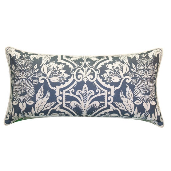 New York Botanical Garden® Alhambra Lumbar Decorative Pillow Dec Pillow, NAVY, hi-res image number null