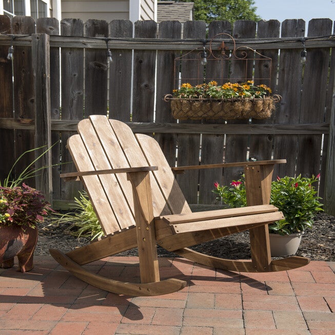 Acorn Adirondack Rocker, BROWN, hi-res image number null