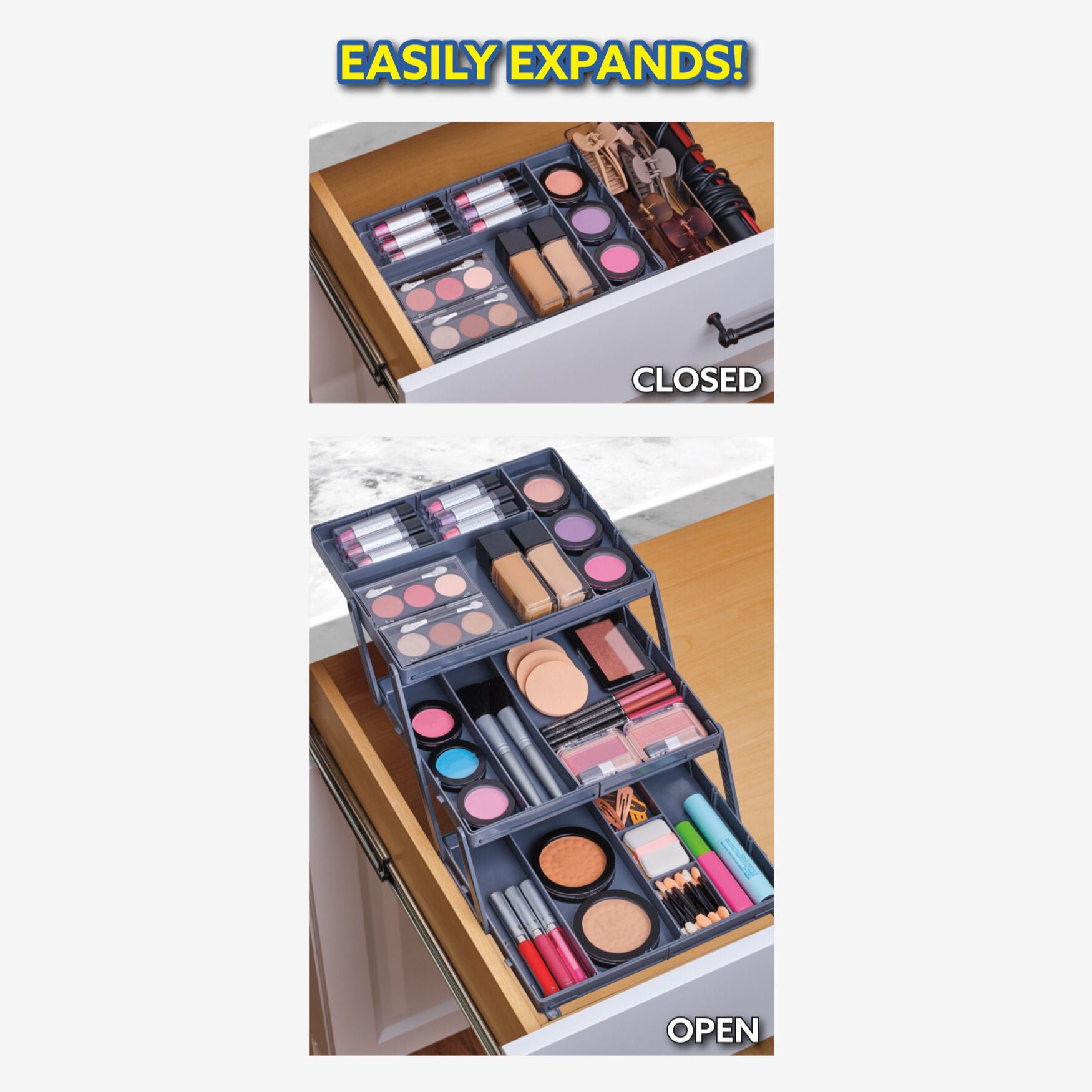 Smart Drawer 3-Tier Organizer, , on-hover image number 1