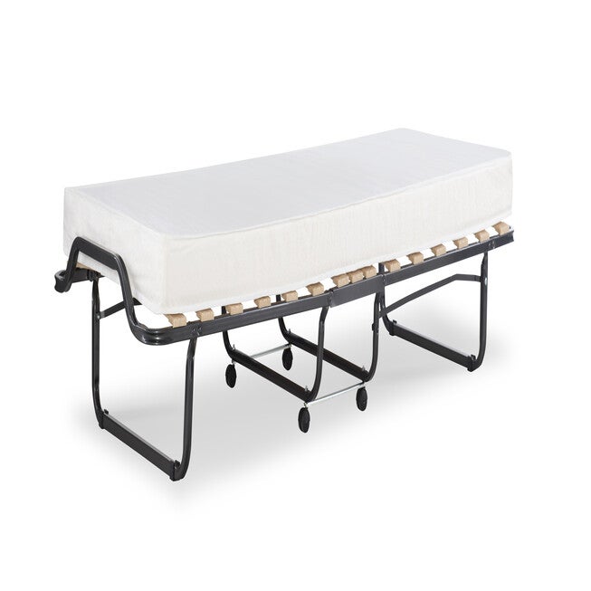 Logan Folding Bed with Memory Foam Mattress, BEIGE, hi-res image number 0
