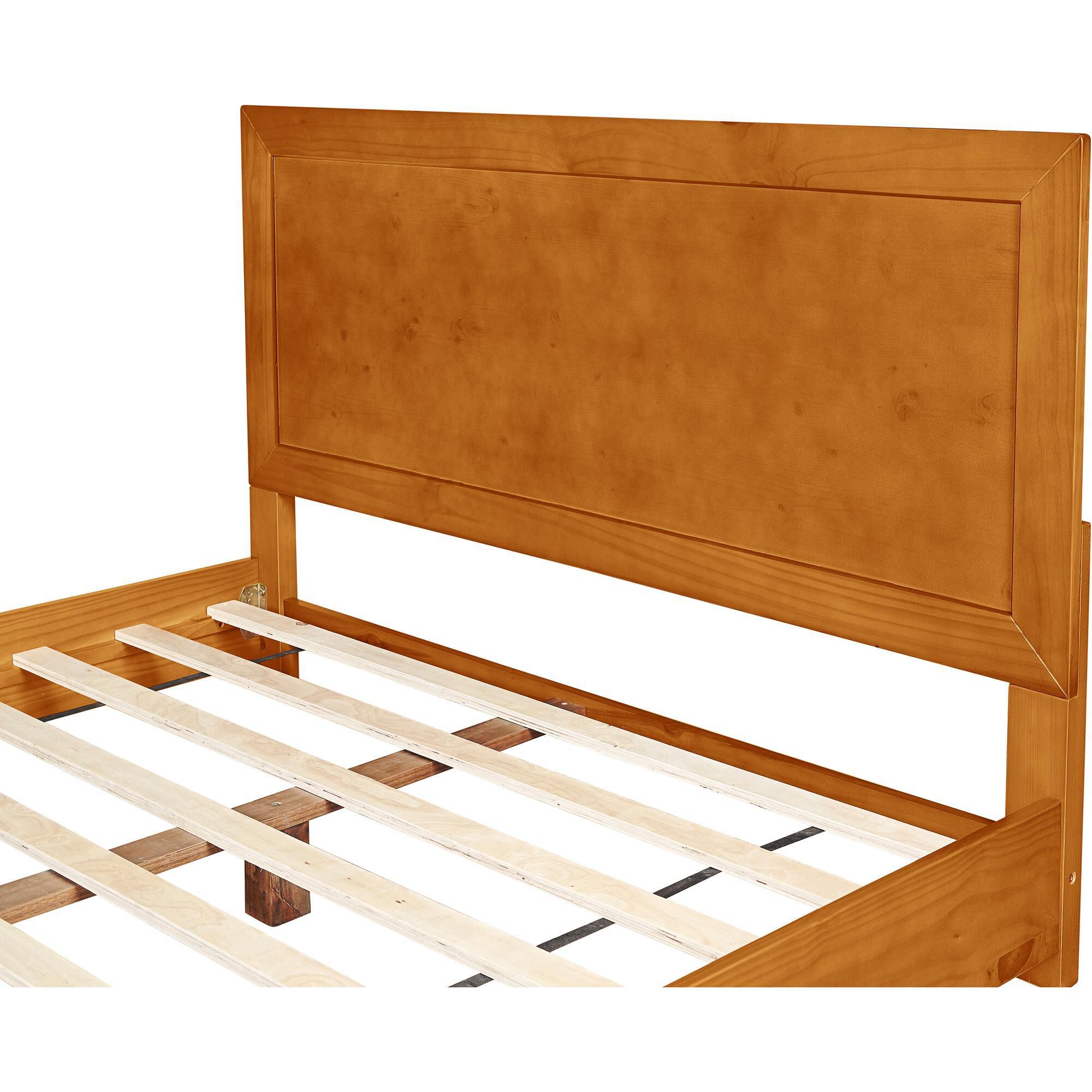 Oxford Platform Bed, Walnut, Twin, OAK, alternate image number 5