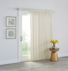Printed Wood-Grain Vertical Blinds