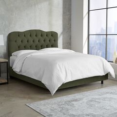 Velvet Tufted Bed