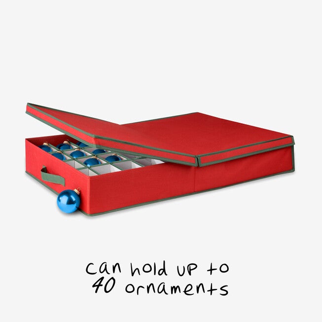40-Ornament Holiday Storage Box, , on-hover image number null