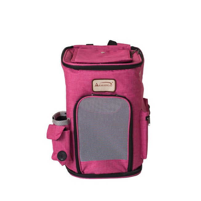 Pet Backpack Pet Carrier In PInk and Gray Combo, , alternate image number null