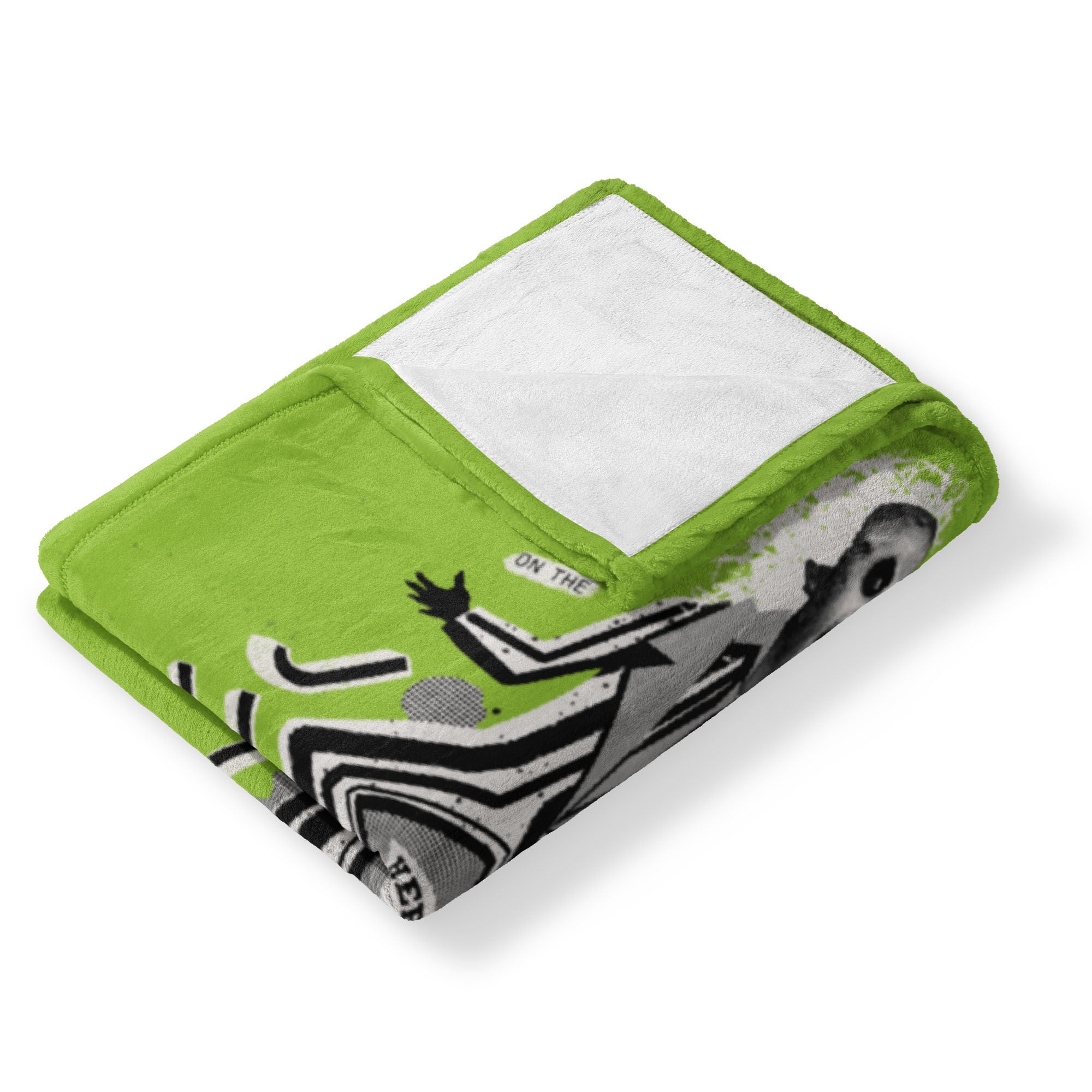 Warner Bros. Beetlejuice Juice Is Loose Silk Touch Throw Blanket 40X50 Inches, GREEN, alternate image number 3