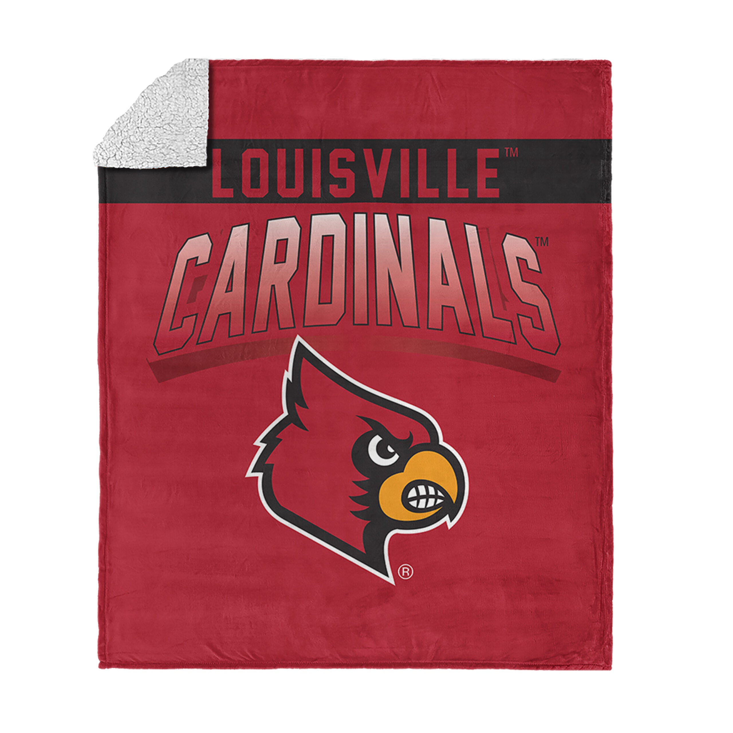 Gonzaga Bulldogs NCAA Bevel Silk Touch Sherpa Throw Blanket 50x60 inches, LOUISVILLE, hi-res image number 0