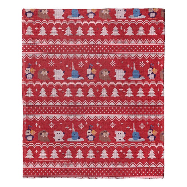 Wb Elf Cozy Arctic Friends Silk Touch Throw Blanket, , on-hover image number null