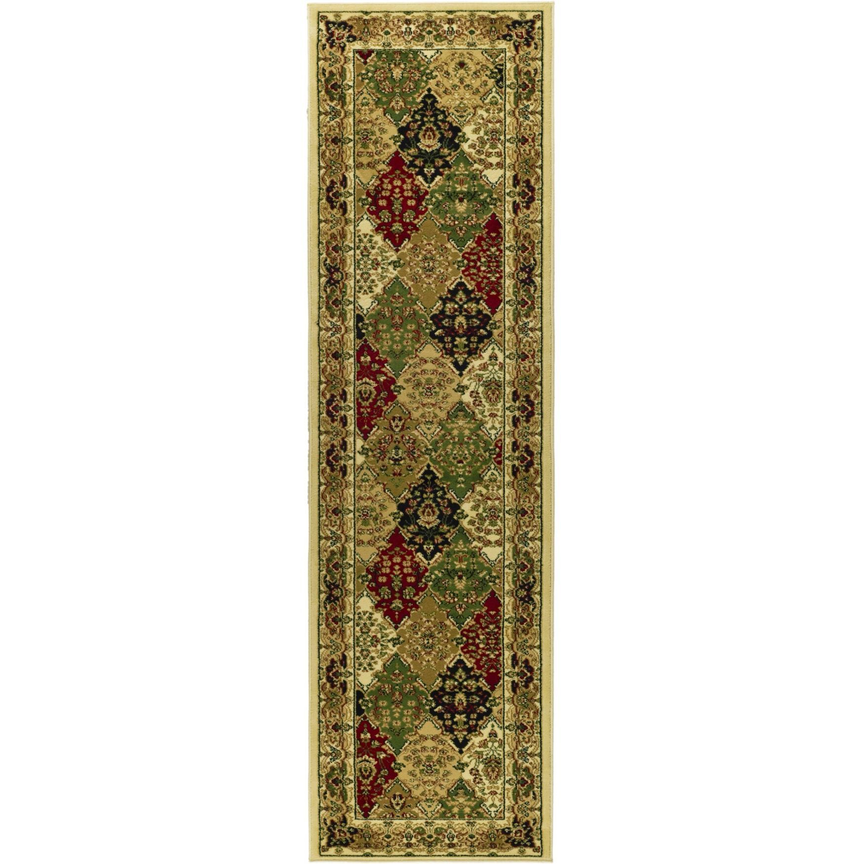 Lyndhurst Multi / Ivory 2'-3 inches X 8' Runner Rug, MULTI IVORY, hi-res image number 0