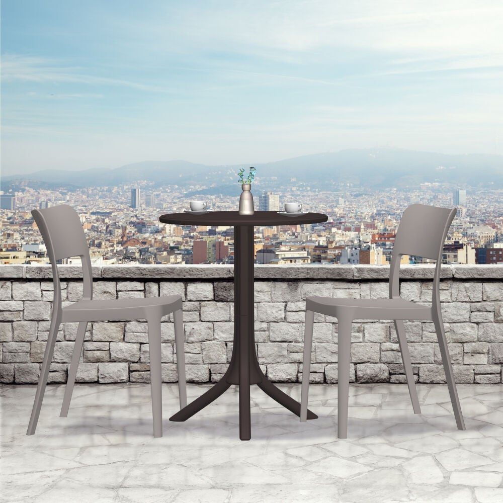 Seattle 2-in-1 Round Side Table, BLACK, alternate image number 7