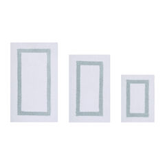 Hotel Collection 100% Cotton 3 Piece (17" X 24" | 21" X 34" | 24" X 40") Bath Rug Set