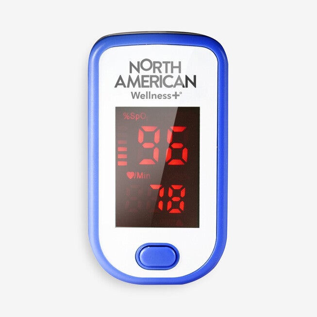 Fingertip Oxygen Meter, BLUE WHITE, hi-res image number null