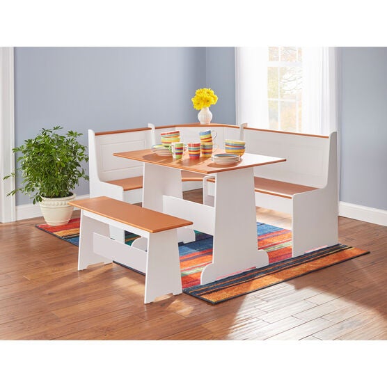 Breakfast Nook Corner Unit, WHITE HONEY, hi-res image number null